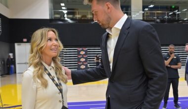 Jeanie Buss & Rob Pelinka Are In Poland Supporting Luka Doncic At EuroBasket