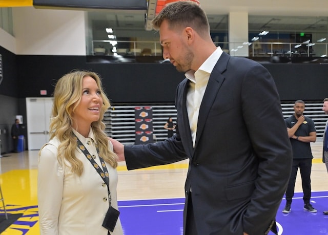 Jeanie Buss & Rob Pelinka Are In Poland Supporting Luka Doncic At EuroBasket