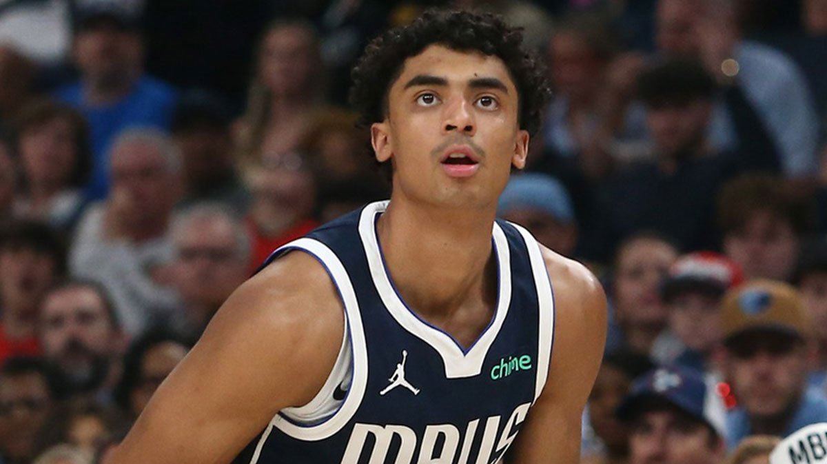 Dallas Mavericks guard Max Christie (00) shoots for three during the second quarter against the Memphis Grizzlies at FedExForum. 