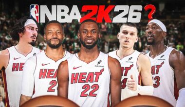 Memphis Grizzlies NBA 2K26 ratings that are 100% wrong. Ja Morant, Jaren Jackson Jr., Caldwell-Pope, Ty Jerome and Zach Edey in the Grizzlies jersey with the 2K26 logo at the top with a single question mark.