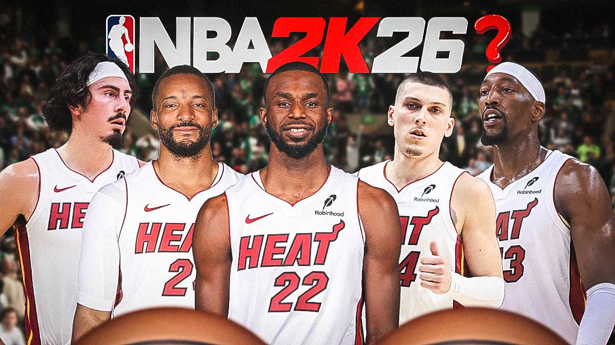 Memphis Grizzlies NBA 2K26 ratings that are 100% wrong. Ja Morant, Jaren Jackson Jr., Caldwell-Pope, Ty Jerome and Zach Edey in the Grizzlies jersey with the 2K26 logo at the top with a single question mark.