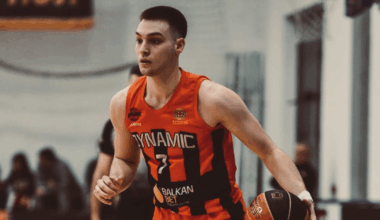 UConn basketball head coach Dan Hurley at the EYBL event