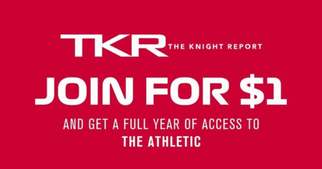 The Knight Report $1 promo + The Athletic