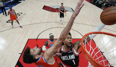 Portland Trail Blazers Anfernee Simons OKC 2024...