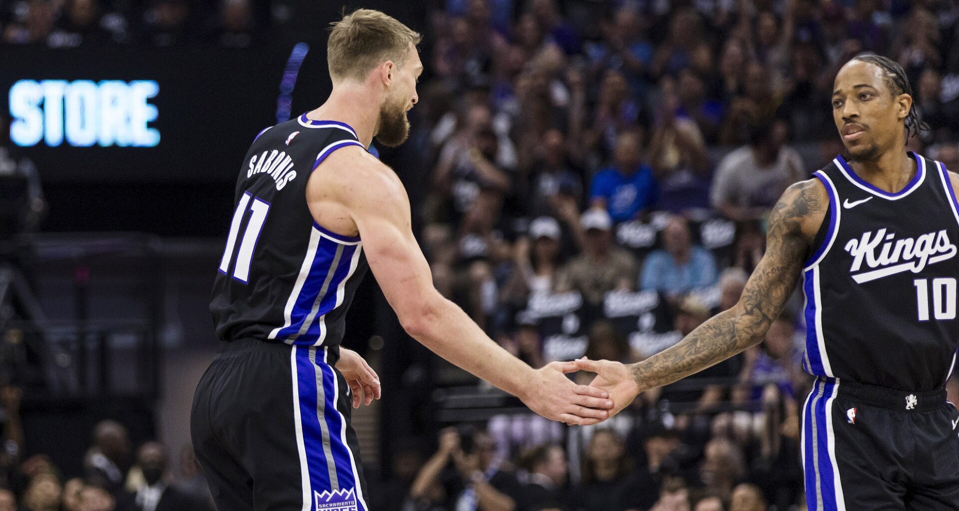 Sacramento Kings stars Domantas Sabonis and DeMar DeRozan