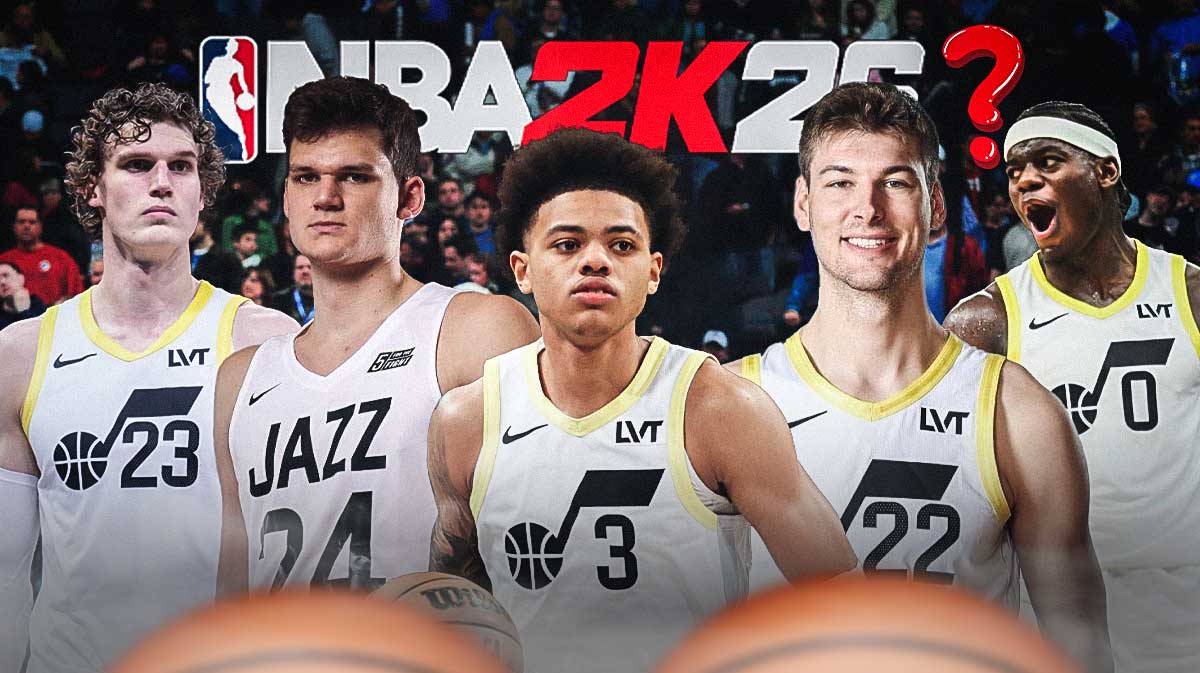Washington Wizards NBA 2K26 ratings that are 100% wrong. Khris Middleton, Corey Kispert, Bilal Coulibaly, Tre Johnson, and Alexandre Sarr in the Wizards jersey with the 2K26 logo at the top, with a single question mark.
