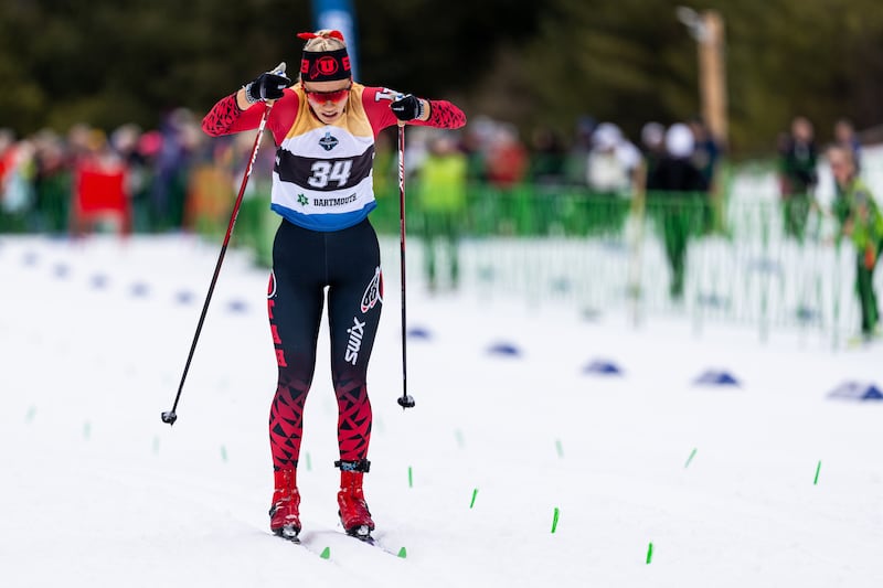 Utah Utes Ski Team in the 7.5k Classic during the NCAA Ski National Championship at Oak Hill Outdoor Center in Hanover, NH on Thursday, March 06, 2025.