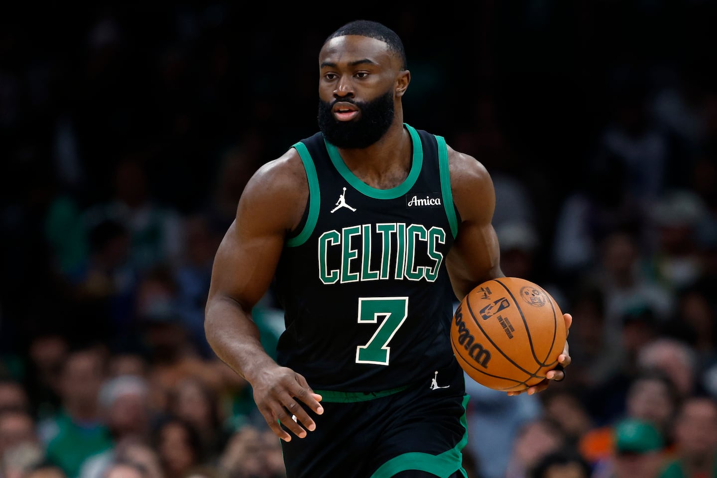 The ball is in Jaylen Brown's hands this season.