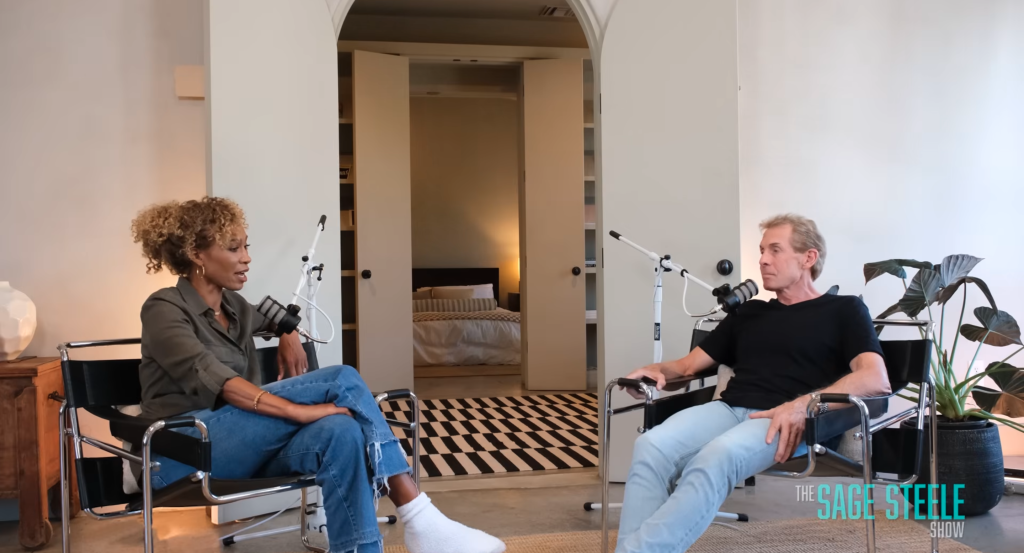 Sage Steele reveals Skip Bayless tipped her off on Bill Simmons beef