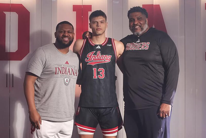 IU basketball freshman guard Aleksa Ristic is now on campus