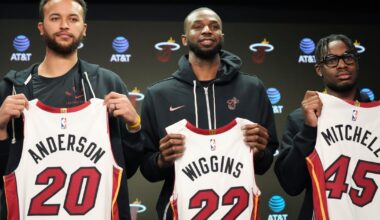 Miami Heat officially welcome Wiggins, Mitchell and Anderson to team after Butler trade