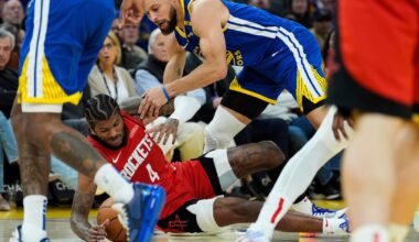 Curry held to 3 points as Rockets beat Warriors 106-96