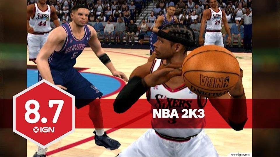 <a href="http://www.ign.com/articles/2002/10/07/nba-2k3" rel="nofollow noopener" target="_blank" data-ylk="slk:Reviewed by Hilary Goldstein;elm:context_link;itc:0;sec:content-canvas" class="link ">Reviewed by Hilary Goldstein </a><br>6 October 2002<br>If you've always been with Sega's hoop title, don't stop now, it's been fixed and made even better. If you're new and looking for a really solid sim that does basketball intelligently and realistically, this is your game. And if you want a more run-and-gun fun style, then maybe try one of the other offerings this year, because NBA 2K3 don't mess and if you're not prepared, it will aggravate you.