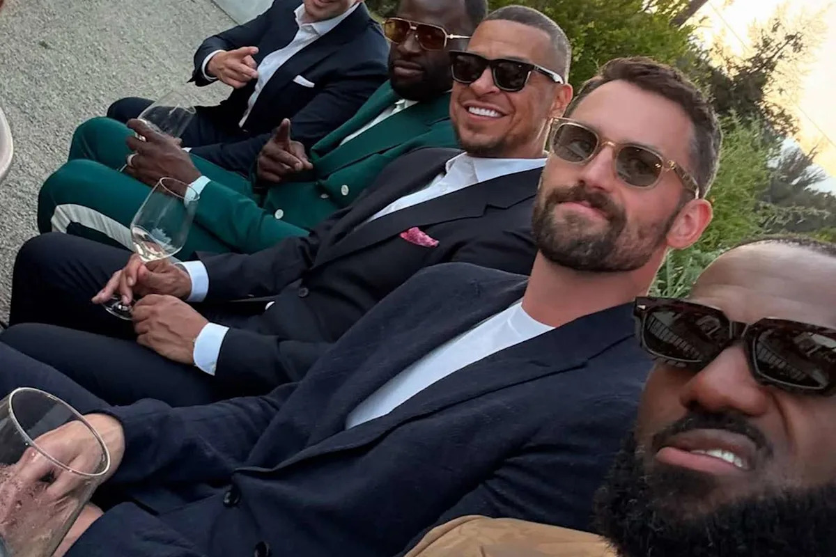 LeBron James Joins Kevin Love And Draymond Green at Cleveland Cavaliers Owner's Son's Wedding