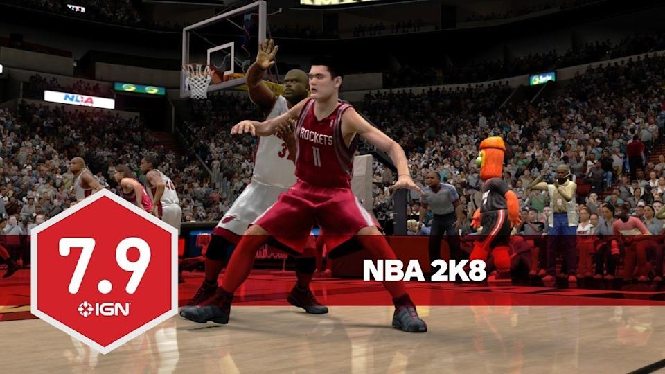 <a href="http://www.ign.com/articles/2007/10/03/nba-2k8-review-2" rel="nofollow noopener" target="_blank" data-ylk="slk:Reviewed by Hilary Goldstein;elm:context_link;itc:0;sec:content-canvas" class="link ">Reviewed by Hilary Goldstein</a><br>2 October 2007<br>In many ways, NBA 2K8 is an improved game on the court. But there are a lot of minor issues that really drag it down. Over the course of my first dozen games, I was in love. But as the season wore on, the issues began piling up to a point that it became a source of frustration. The Lock-on D gaff is inexcusable and the lackluster defensive AI allows decent players to tear it up on offense. Jason Williams should not be dropping 30 points a game. Yet he won the MVP in year two of my franchise. Still, any hoops fan should give NBA 2K8 a look. It's certainly the best basketball game on any system this year. The Association is a solid franchise mode and, if VC can iron out its AI and gameplay issues, next year's model could be something very special.