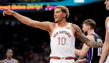 Former NBA big man offers constructive criticism for Spurs Sochan