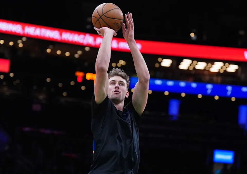 Orlando Magic forward Franz Wagner warms up.© David Butler II-Imagn Images