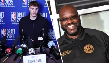 Shaquille O'Neal raves about what he has already seen from Cooper Flagg, but has one concern