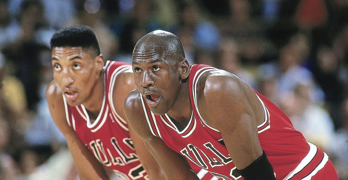 Michael Jordan and Scottie Pippen as the Batman and Robin of basketball