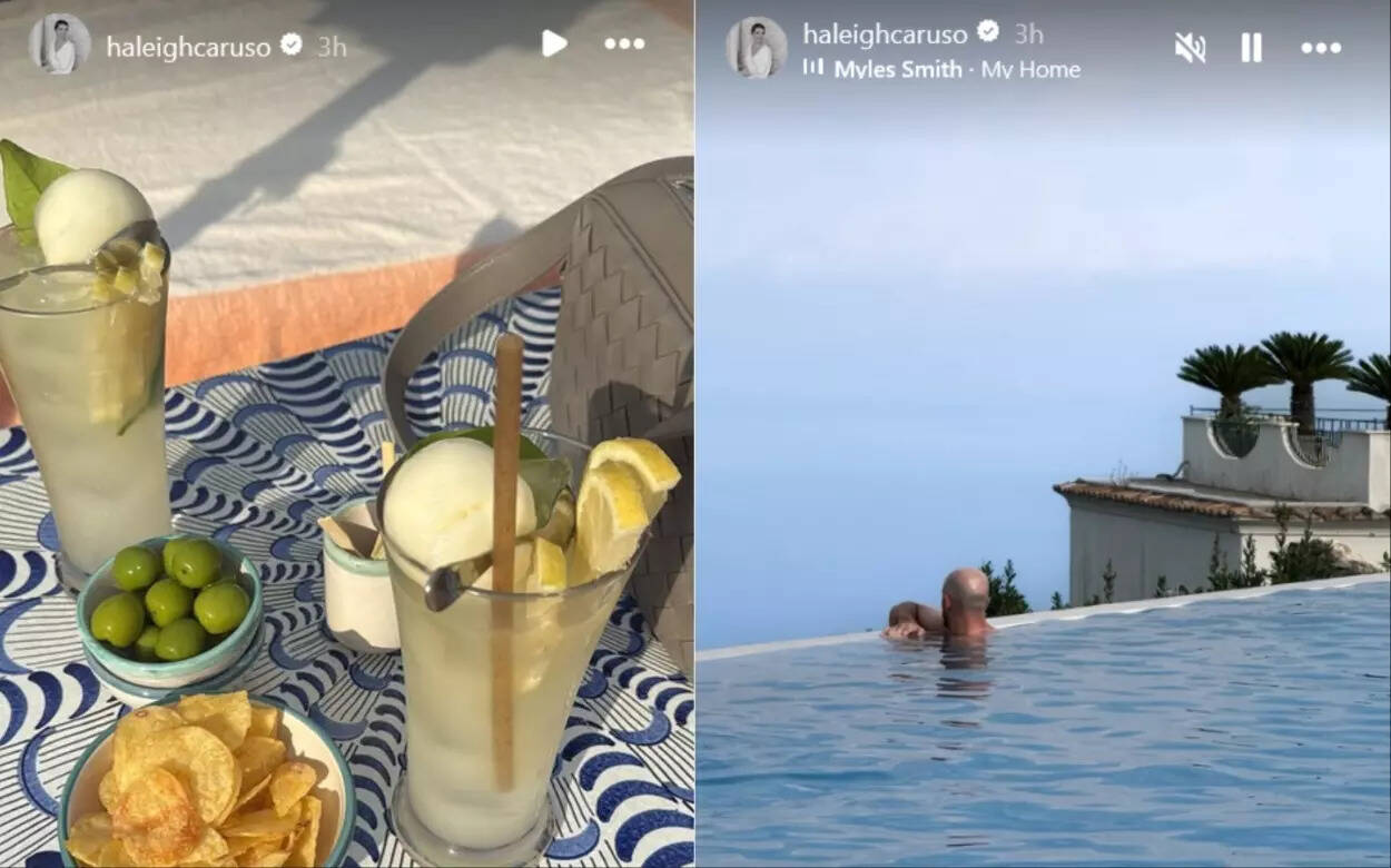 Haleigh Broucher uploaded photos from their Italy vacation