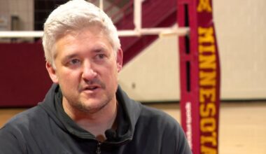 Third year into coaching Gopher volleyball program, Keegan Cook feels "urgency" to lead team to new heights