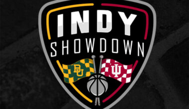 Logo for the Indy Showdown between IU and Baylor basketball.