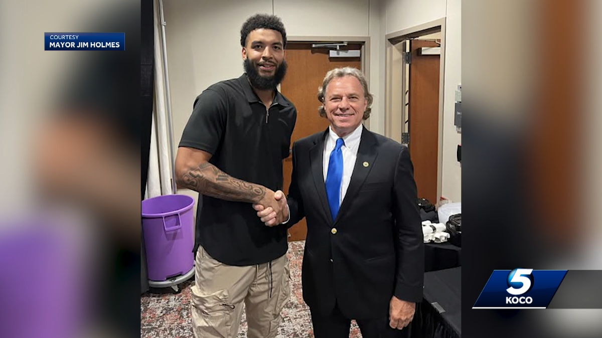 OKC Thunder's Kenrich Williams given key to city of Waco