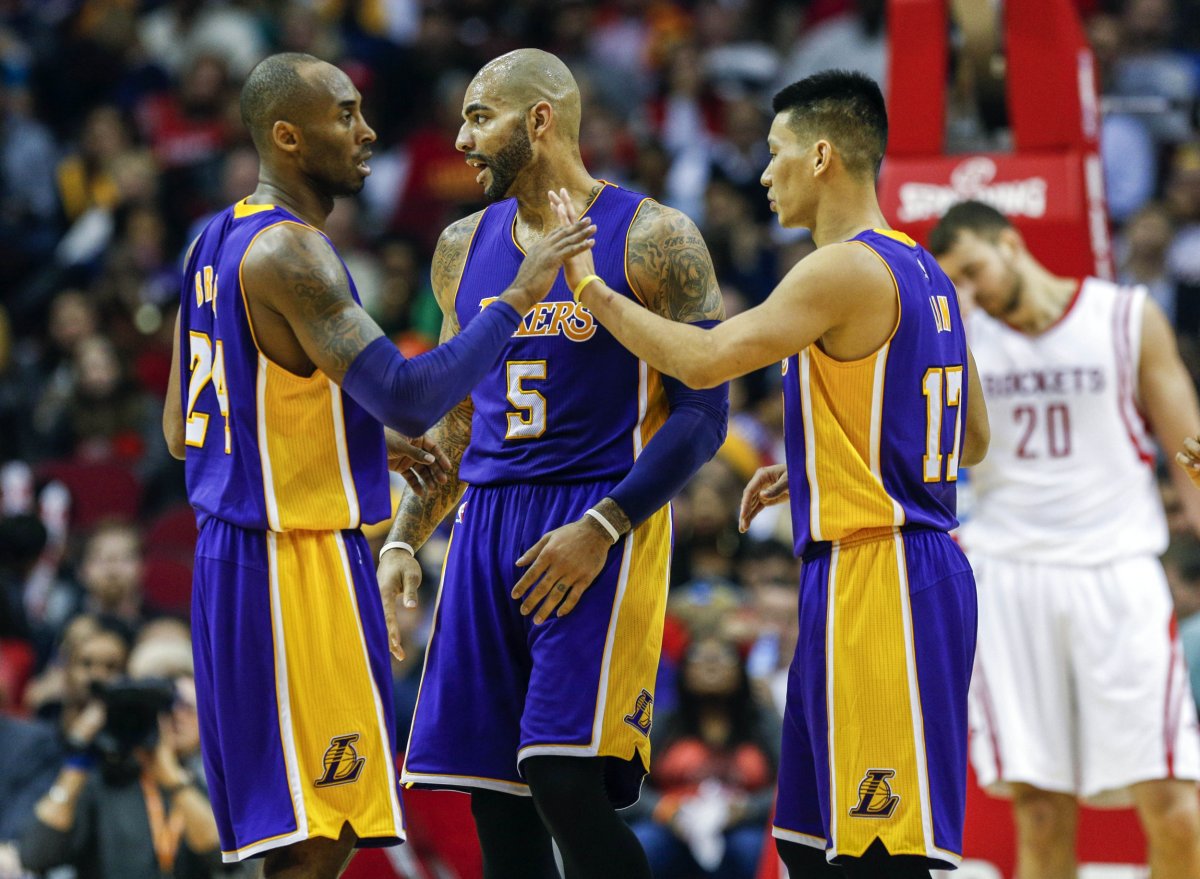 Kobe Bryant Carlos Boozer Jeremy Lin Lakers