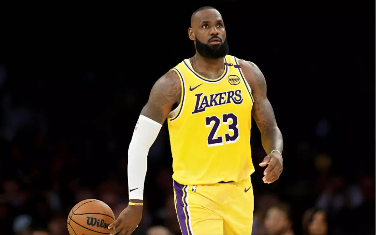 LeBron James is currently with the Los Angeles Lakers (Image via Getty Images) LeBron James is currently with the Los Angeles Lakers