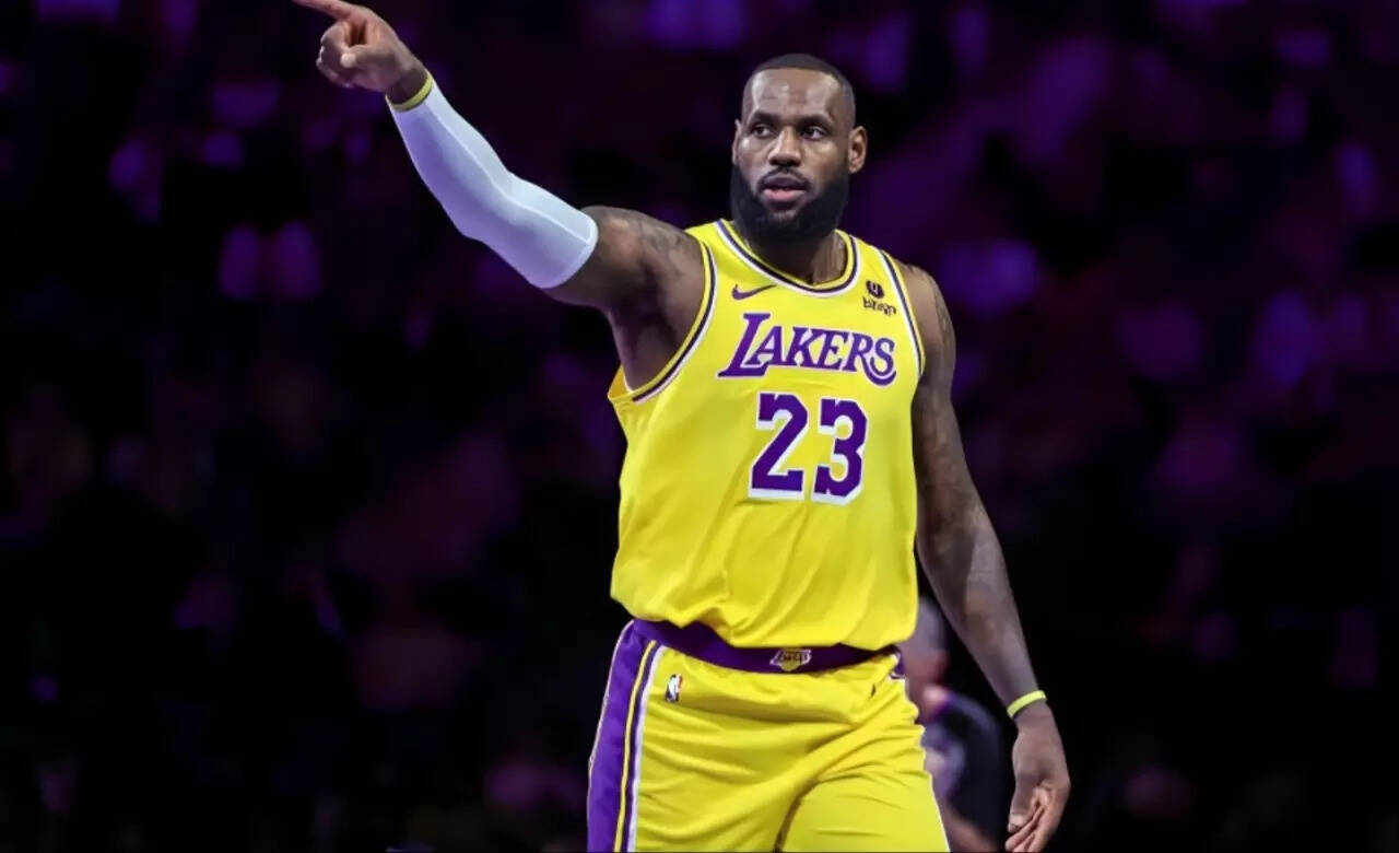 LeBron James is in Los Angeles Lakers (Image via Getty Images) LeBron James is in Los Angeles Lakers