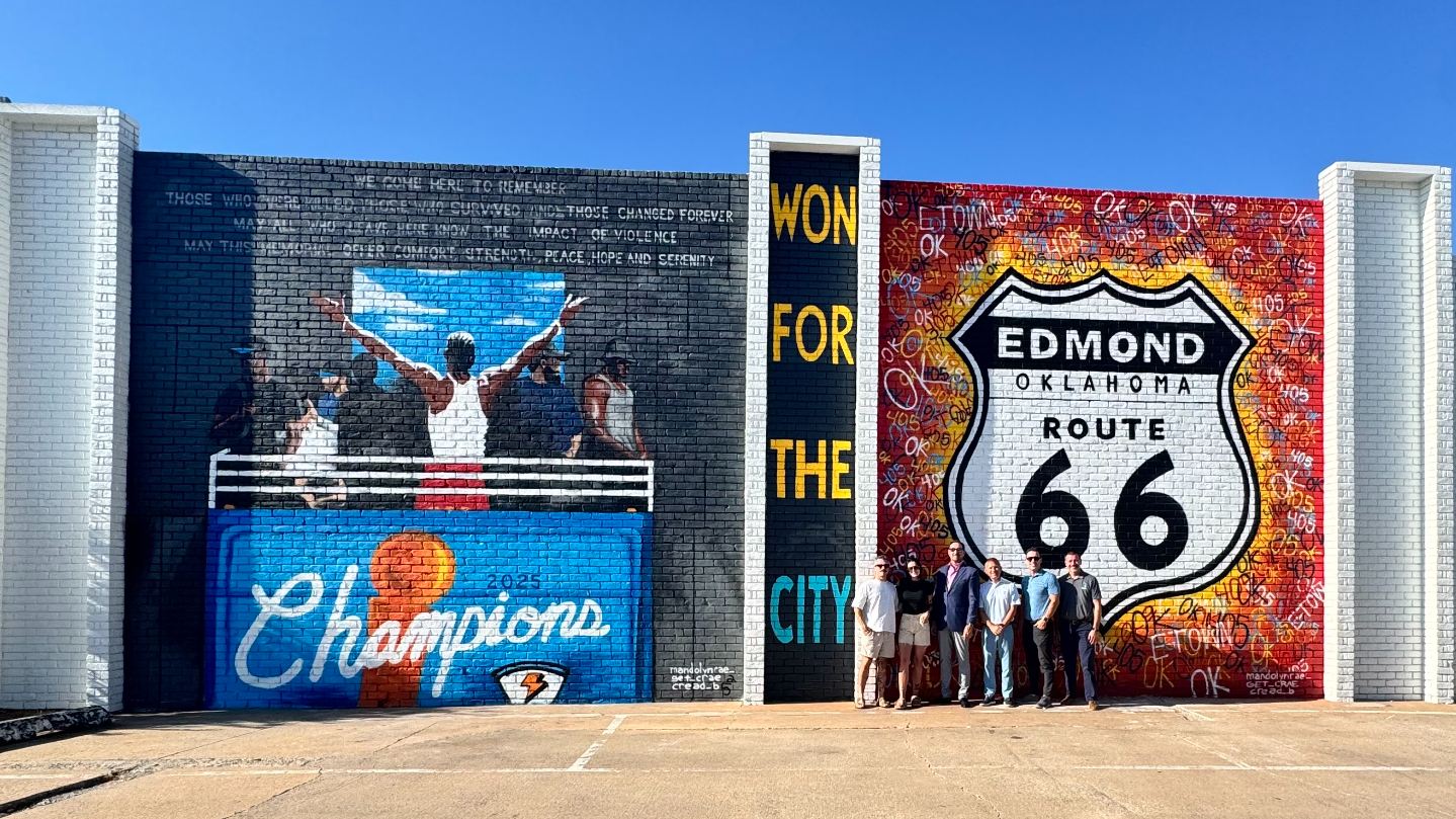 New Edmond mural captures Thunder championship moment