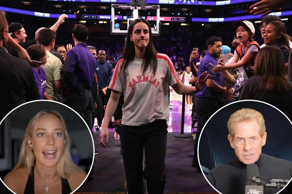 Sophie Cunningham calls 'bulls--t' on Skip Bayless' Caitlin Clark injury take