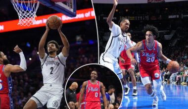 Nets waste Cam Johnson's career night in sloppy loss to 76ers