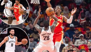 Nets drop opener despite putting up fight literally and figuratively