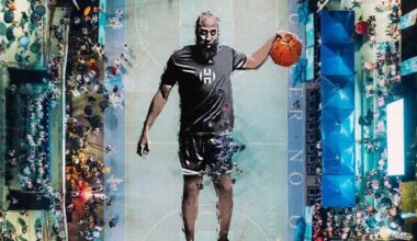 Clippers' James Harden surprised with court reveal, design on China tour
