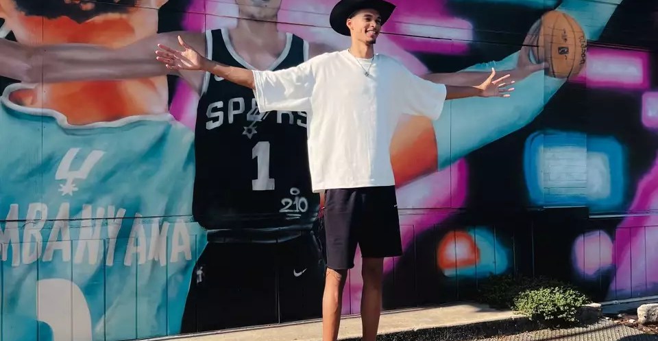 Victor Wembanyama’s mural at Southtown 101 was given an update