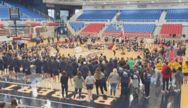 Robert Morris University partners with the Cleveland Cavaliers to host a basketball clinic