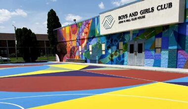 Boys and Girls Club basketball court transformed into art mural in Harrisburg