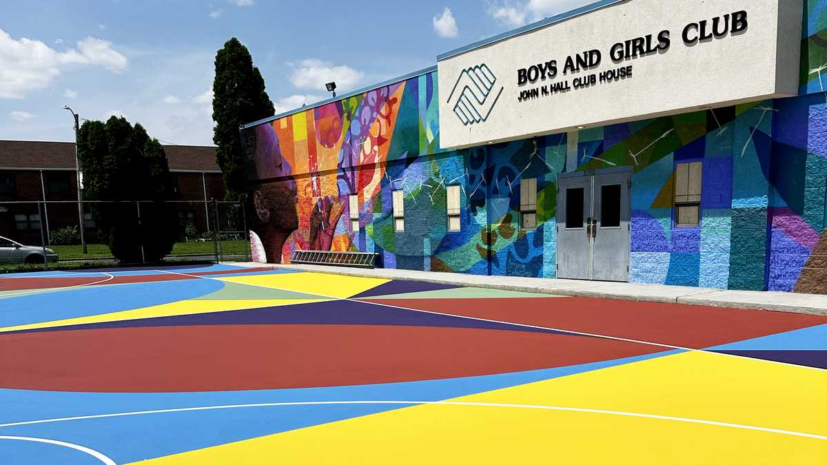 Boys and Girls Club basketball court transformed into art mural in Harrisburg