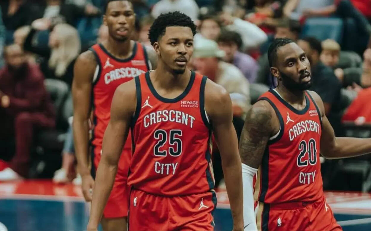 Trey Murphy III in action (Image via Instagram / @treymurphy) Trey Murphy III in action