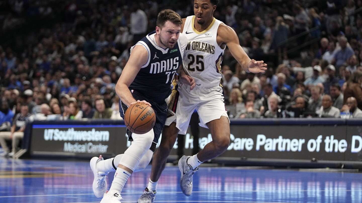 Luka Doncic returns from injury to score 26 points as Mavericks top the Pelicans 132-91