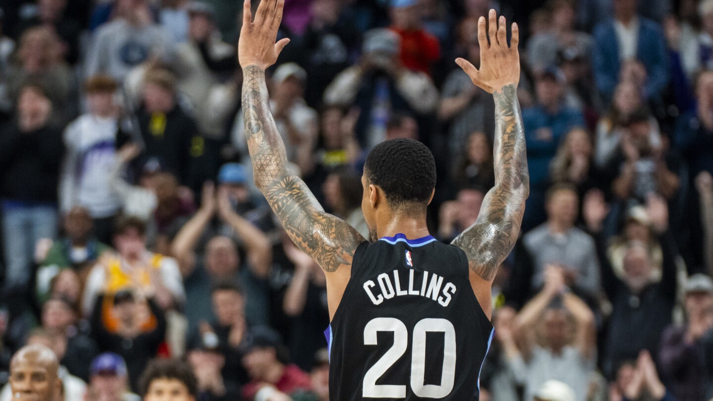 Walker Kessler's late dunk lifts Jazz to 117-116 win over short-handed Timberwolves