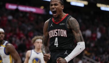 Green makes late free throws, Rockets beat Warriors 91-90 to reach NBA Cup semifinals