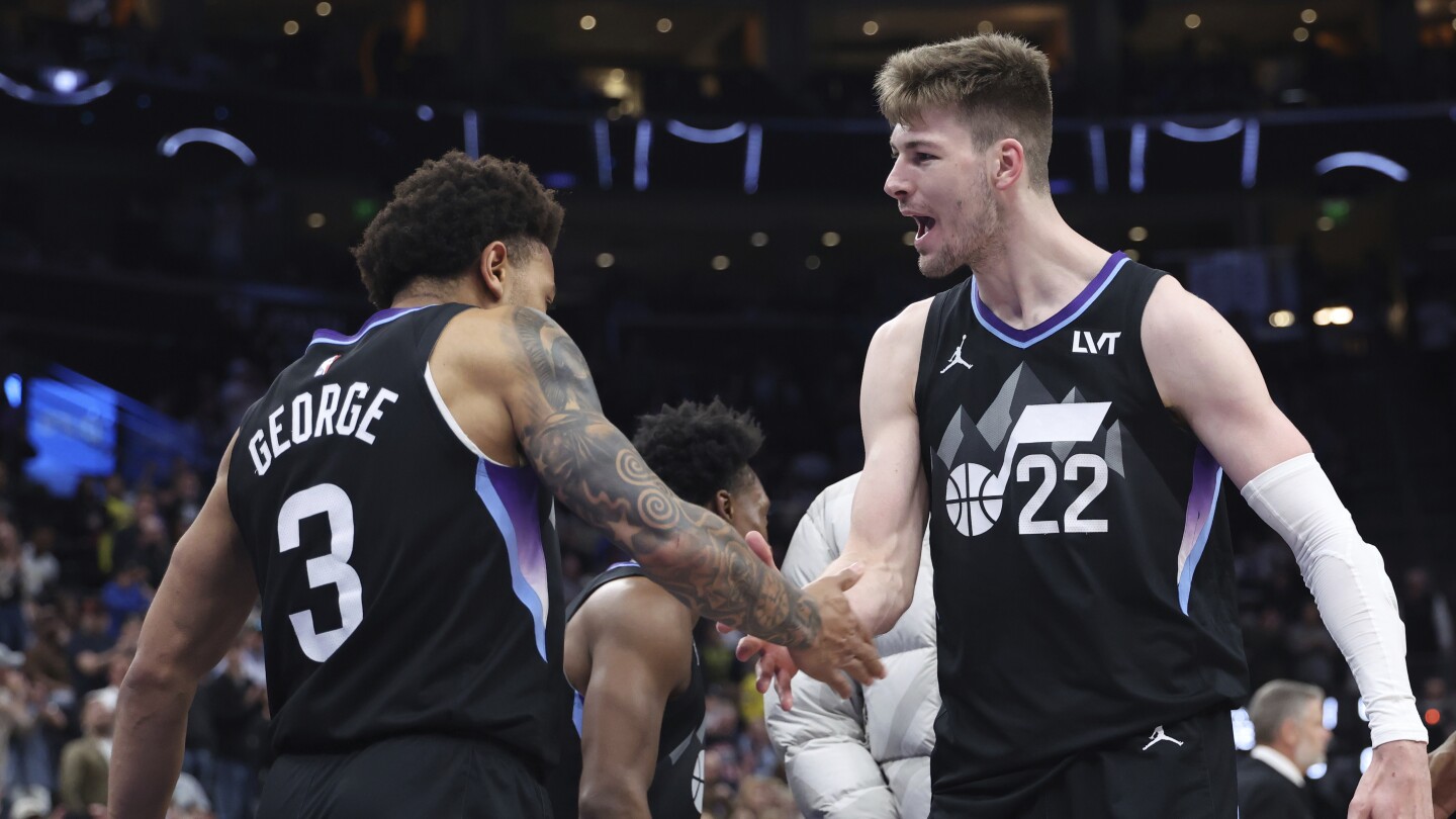 Filipowski scores 30 and the Jazz win 133-126 in OT against the Trail Blazers