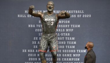 Dwyane Wade thinks his new statue is 'beautiful.' Not everyone agrees