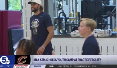 Max Strus holds youth camp at Cavs practice facility