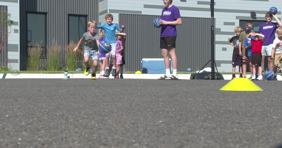 Carroll College, Helena Capital give back at Shodair basketball skills camp