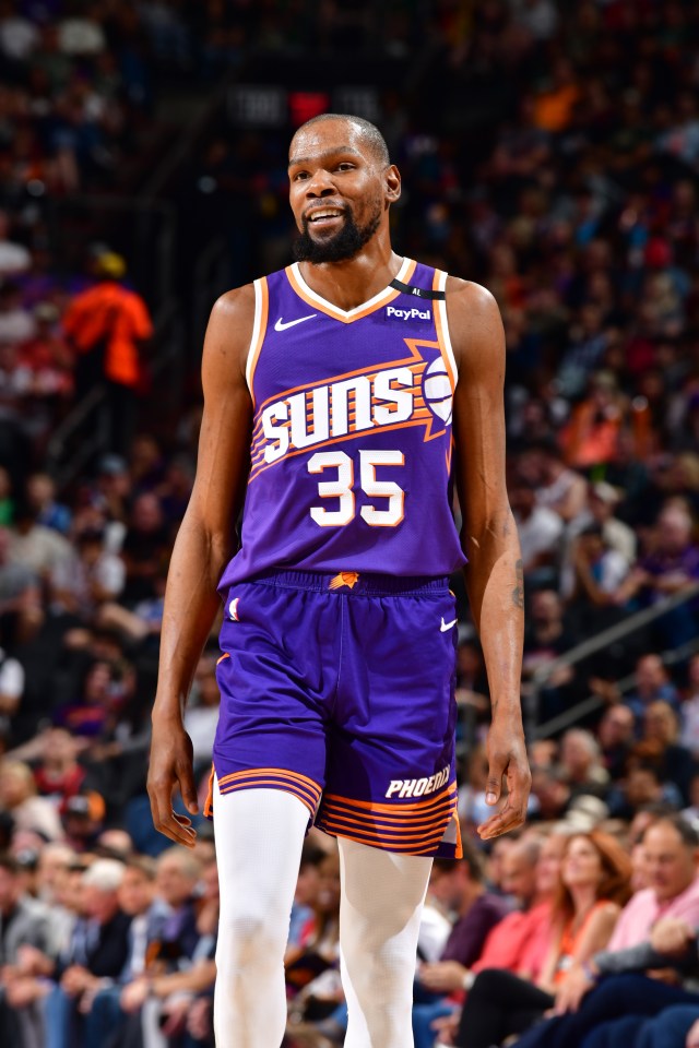 Kevin Durant #35 of the Phoenix Suns.