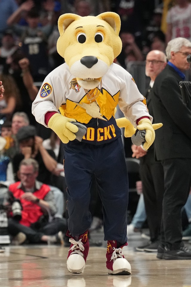 Rocky the Mountain Lion, Denver Nuggets mascot.