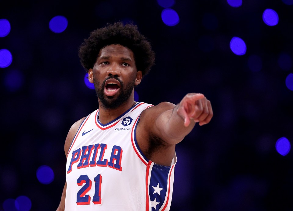 Joel Embiid #21 of the Philadelphia 76ers.